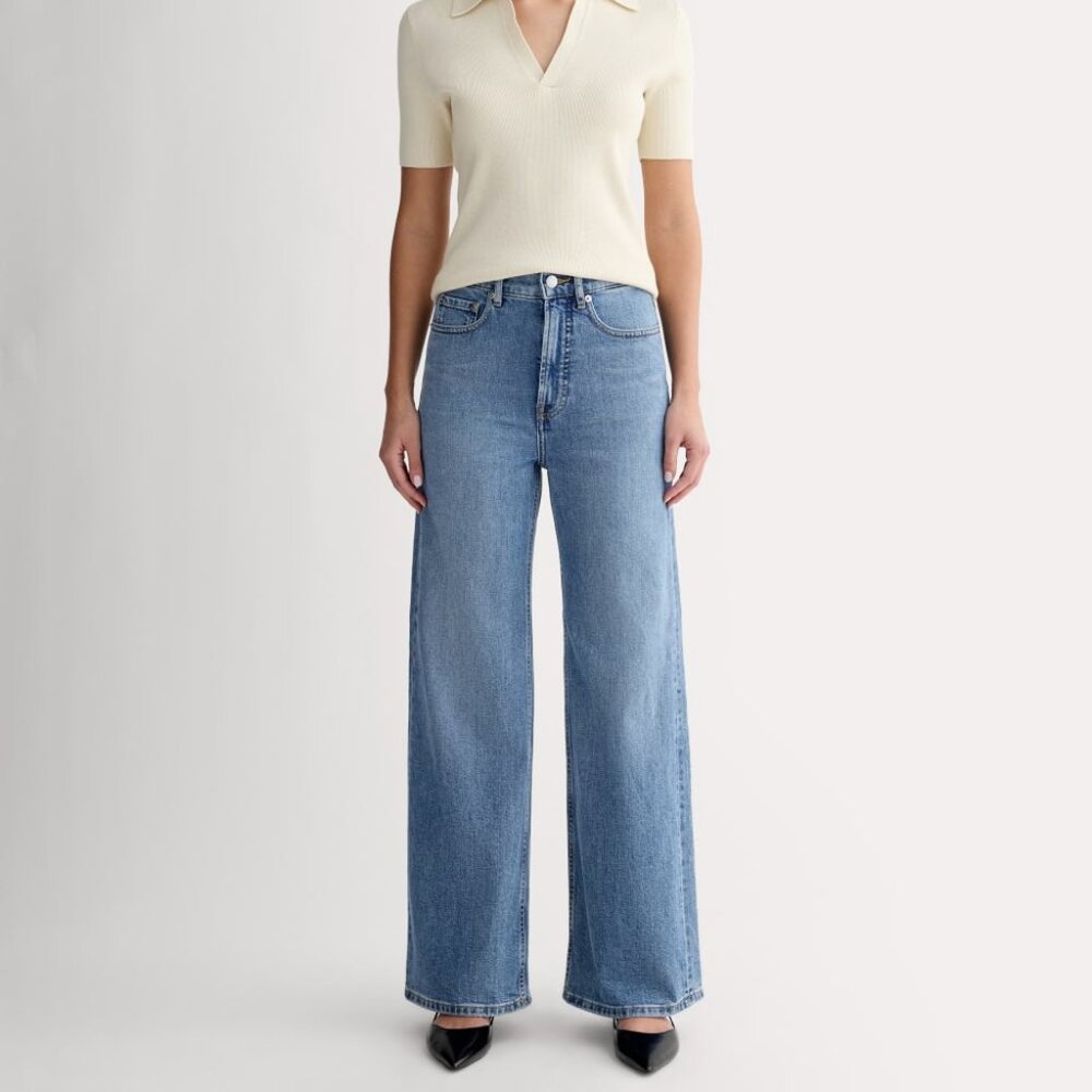 Everlane Women's Way-High® Sailor Jean in Vintage Blue, Size 29, NEW WITH TAGS